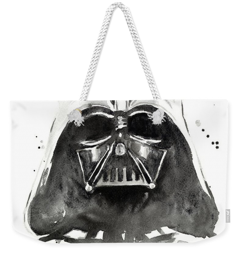 800x845 Darth Vader Watercolor Weekender Tote Bag For Sale By Olga Shvartsur - Darth Vader Watercolor Painting