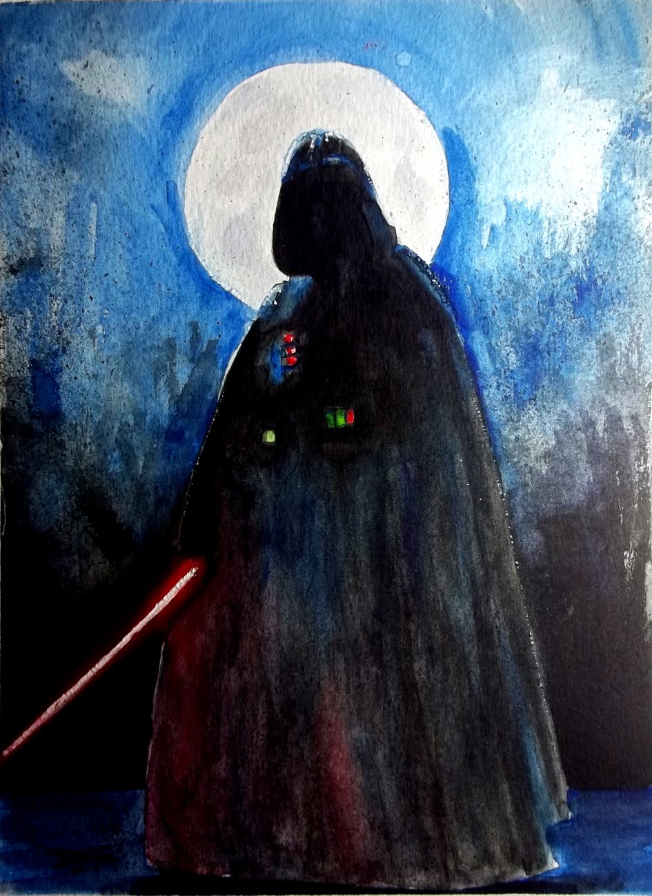 945x1299 Darth Vader Watercolor Speed Paing Time Lapse - Darth Vader Watercolor Painting