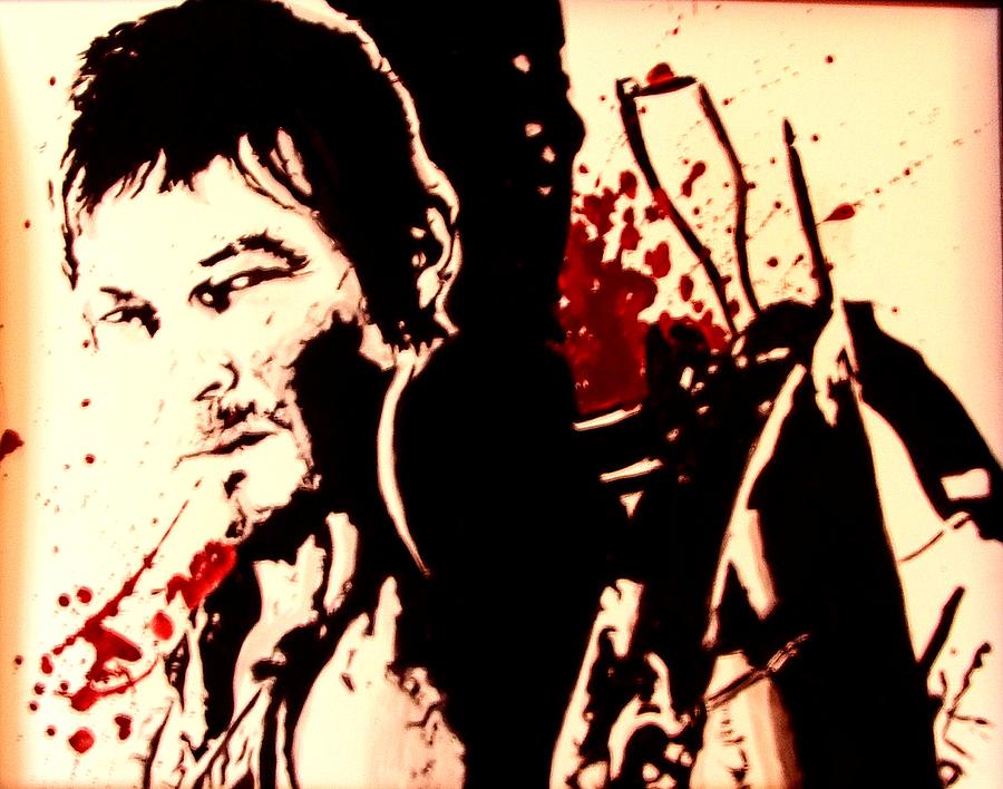 900x708 Daryl Dixon Painting By Lauren Anne - Daryl Dixon Painting