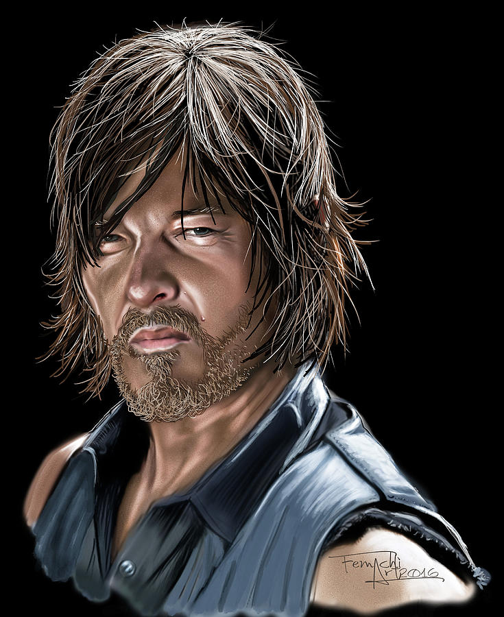 Daryl Dixon Painting At PaintingValley Com Explore Collection Of   Daryl Dixon Painting 13 