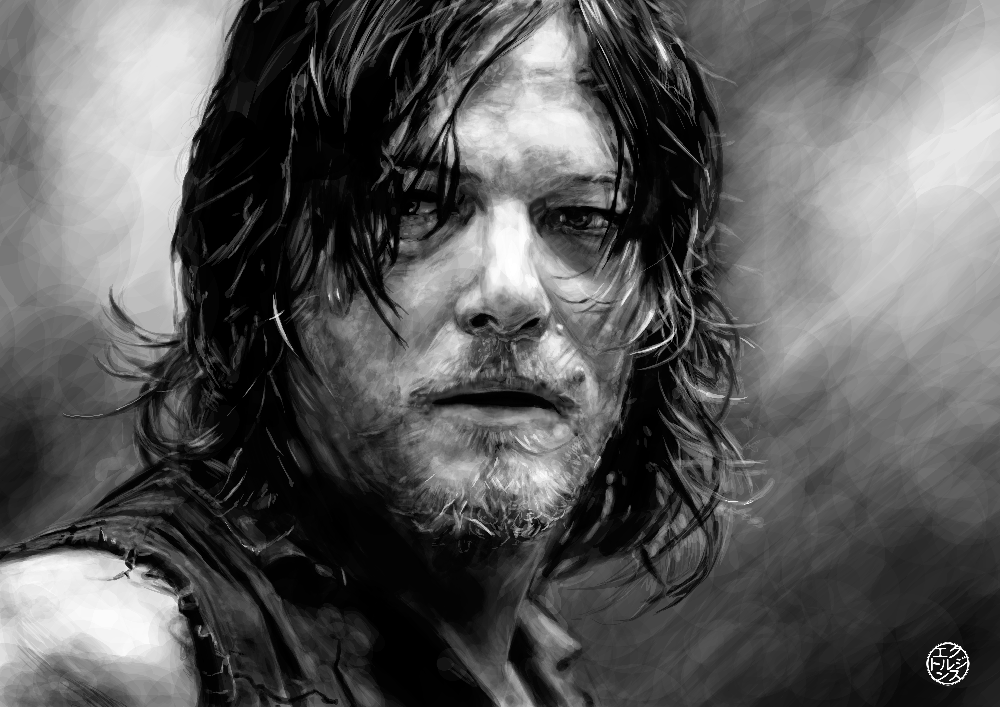 1000x707 Hector Jenz - Daryl Dixon Painting