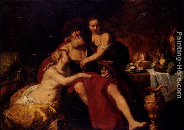 720x508 Hendrick Bloemaert Lot And His Daughters Painting Anysize 50% Off - Daughters Painting