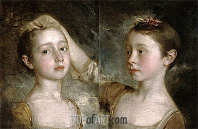 400x260 The Painter's Daughters Mary And Margaret Gainsborough - Daughters Painting