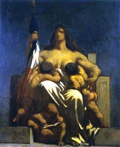 245x300 Honore Daumier The Republic Naturalism Art Giclee Print Canvas - Daumier Painting