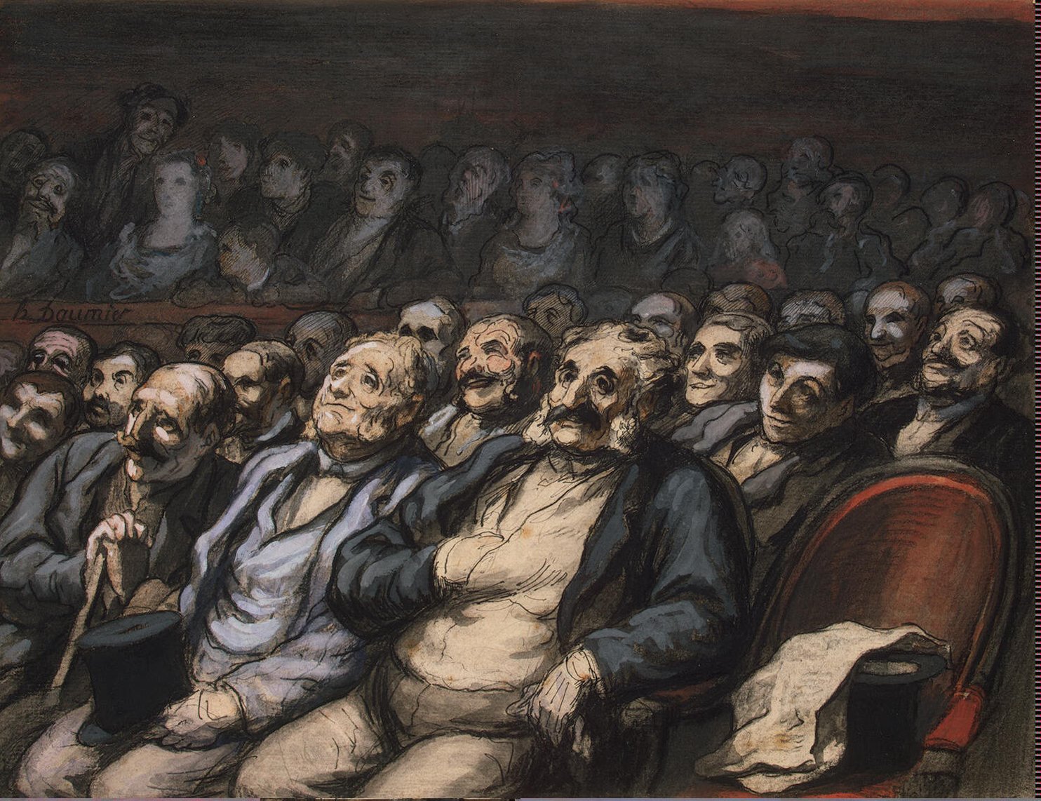 1484x1142 Orchestra Seat - Daumier Painting