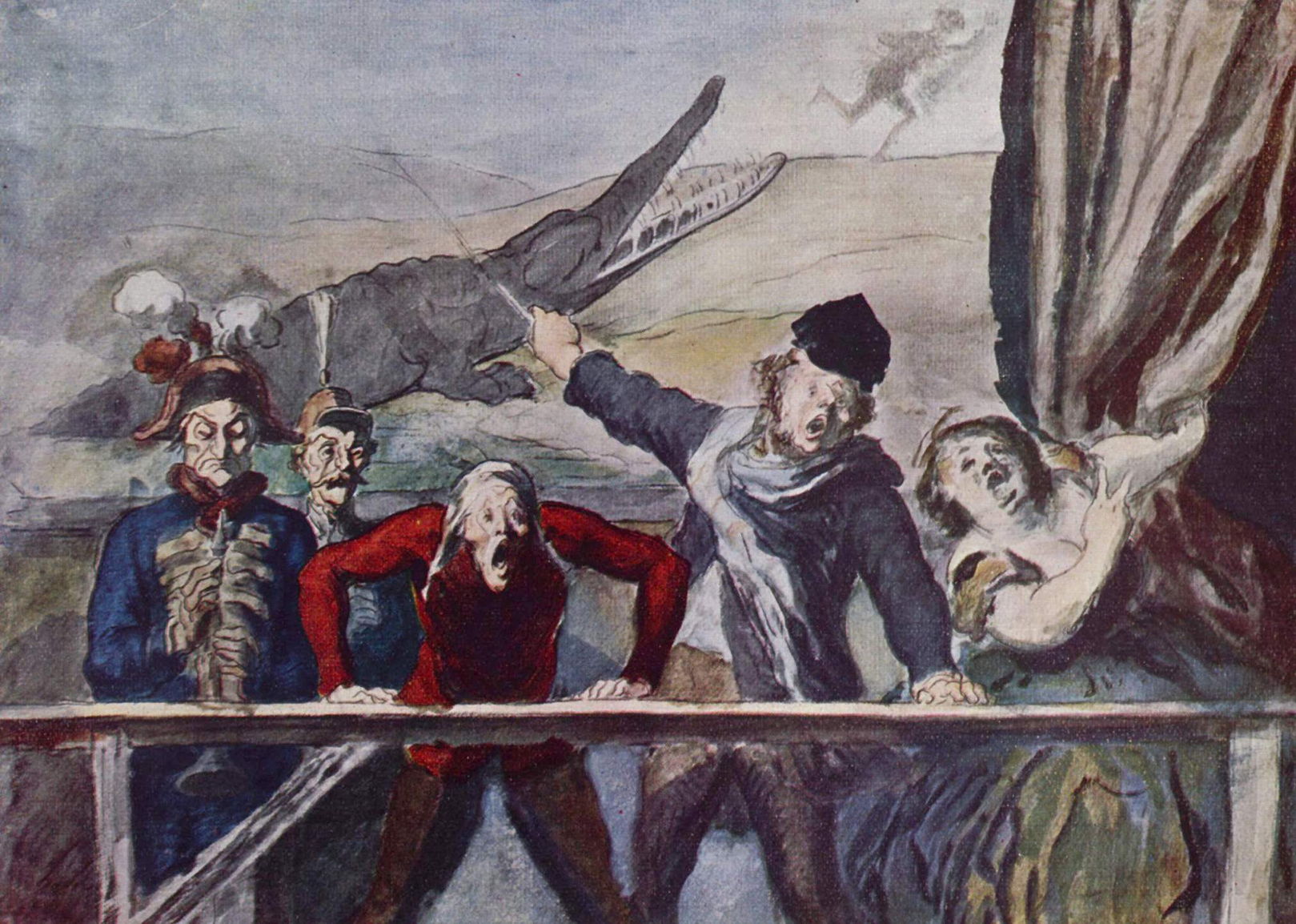 1619x1154 The Story In Paintings Daumier's Gestures The Eclectic Light - Daumier Painting