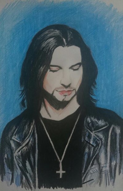 400x619 Dave Gahan Pencil Drawing By Dark Ace Xiii - Dave Gahan Painting