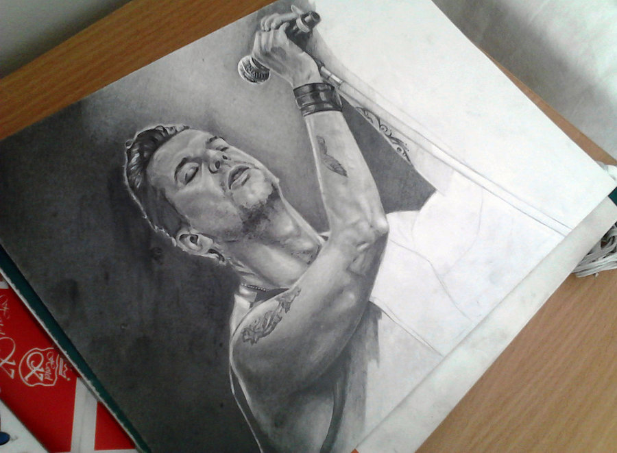 900x661 Dave Gahan Wip 2 By Veronikabulahova - Dave Gahan Painting
