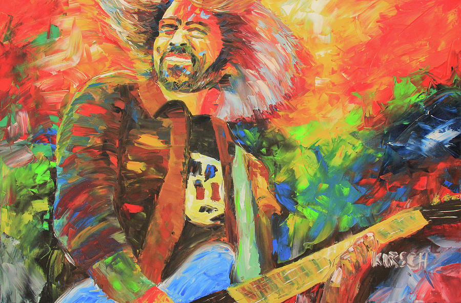900x593 Dave Grohl Painting By Robert Kirsch - Dave Grohl Painting