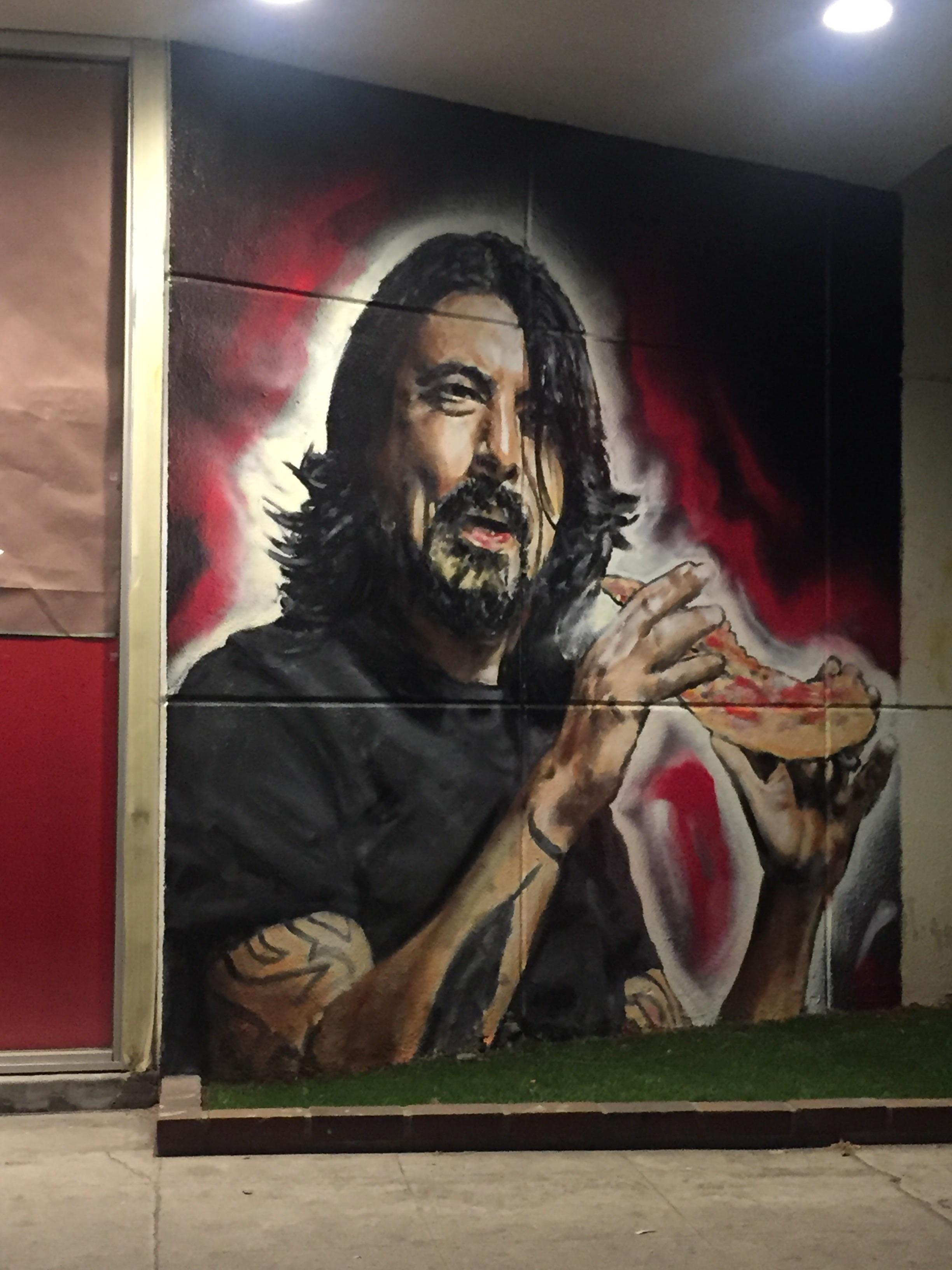2448x3264 Dave Grohl Eating Pizza Pics - Dave Grohl Painting