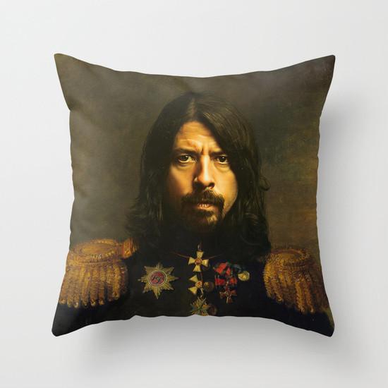 550x550 Dave Grohl Music Meets Vintage Painting Cushion Cover - Dave Grohl Painting