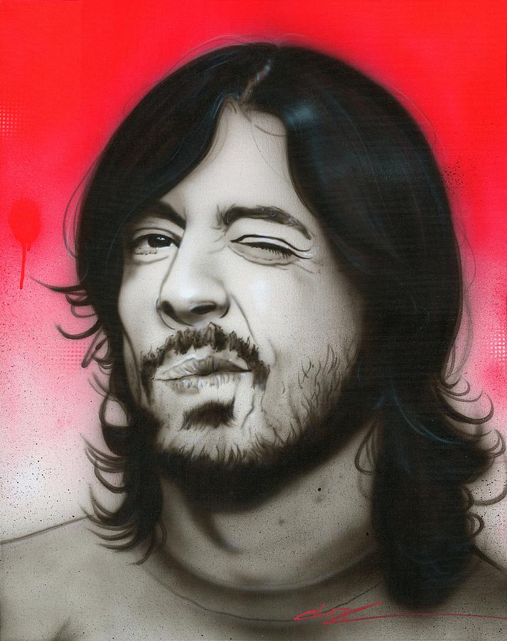 713x900 Grohl Iii Painting By Christian Chapman Art - Dave Grohl Painting