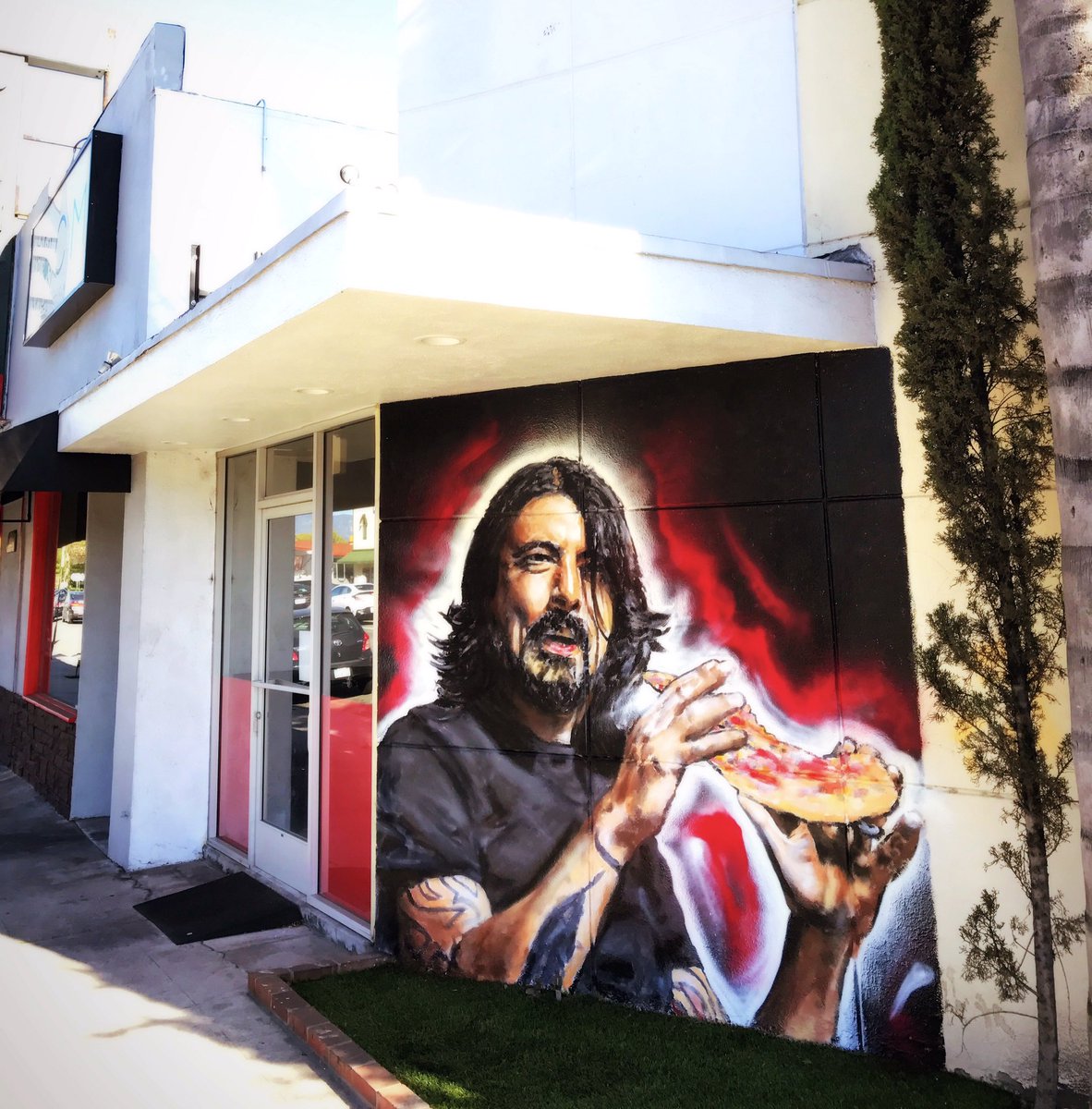 1182x1200 Jonas Never On Twitter Spent My Day Painting Dave Grohl Holding - Dave Grohl Painting