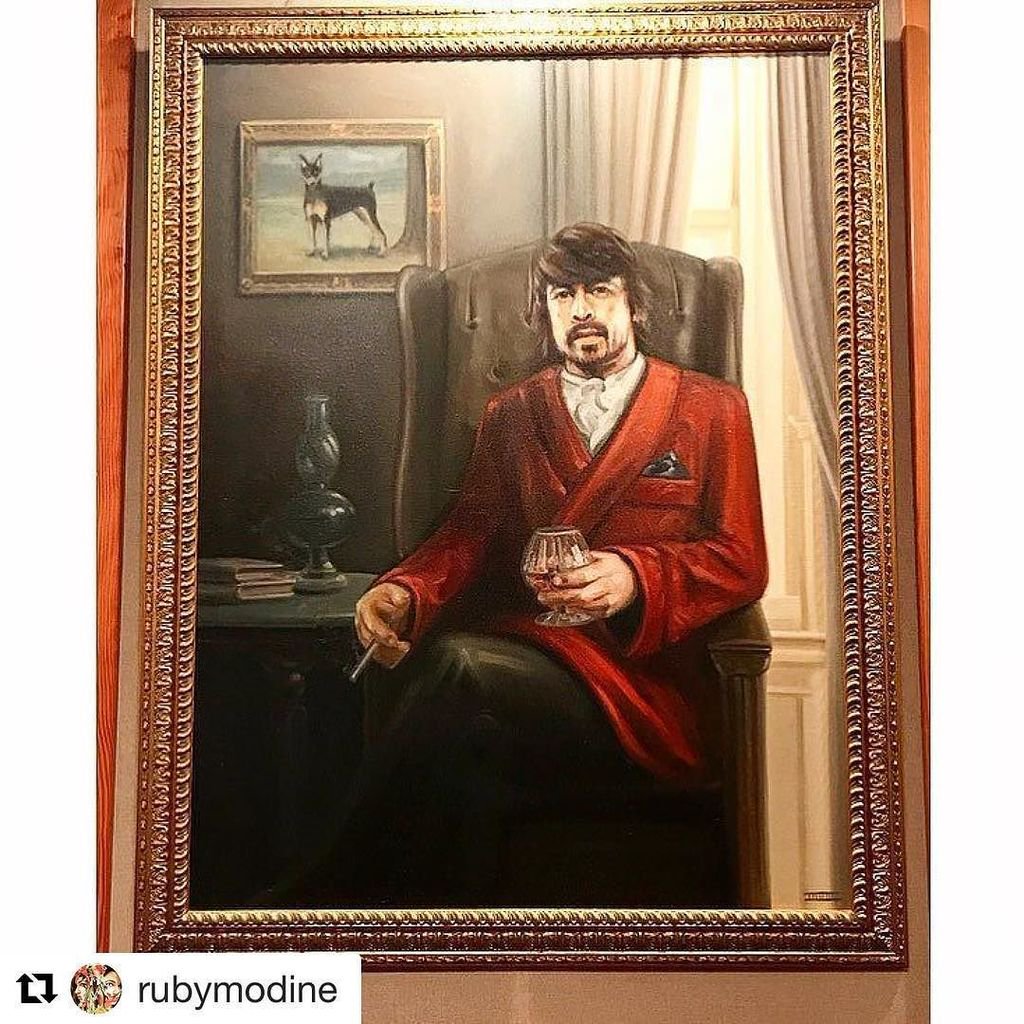 1024x1024 Michael Strider On Twitter - Dave Grohl Painting