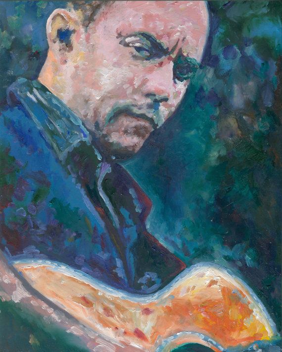 570x710 Dave Matthews Painting 8x10 Limited Edition Print By Jason Burgess - Dave Matthews Painting
