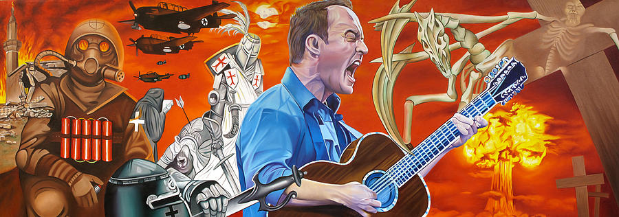 900x316 Dave Matthews The Last Stop Painting By Joshua Morton - Dave Matthews Painting