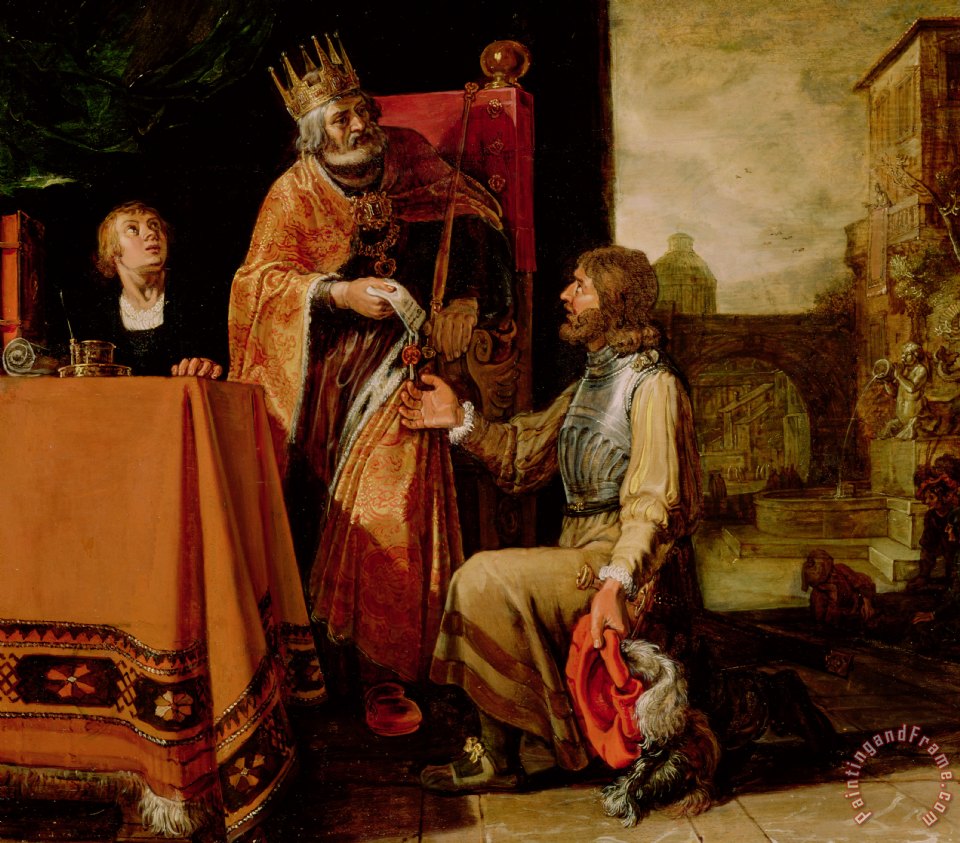 960x843 Pieter Lastman King David Handing The Letter To Uriah Painting - David And Bathsheba Painting