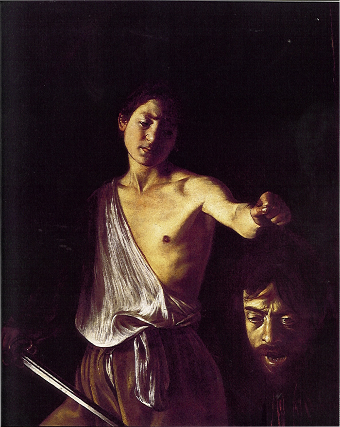 700x878 Epph Caravaggio's David With The Head Of Goliath (1610) - David And Goliath Michelangelo Painting