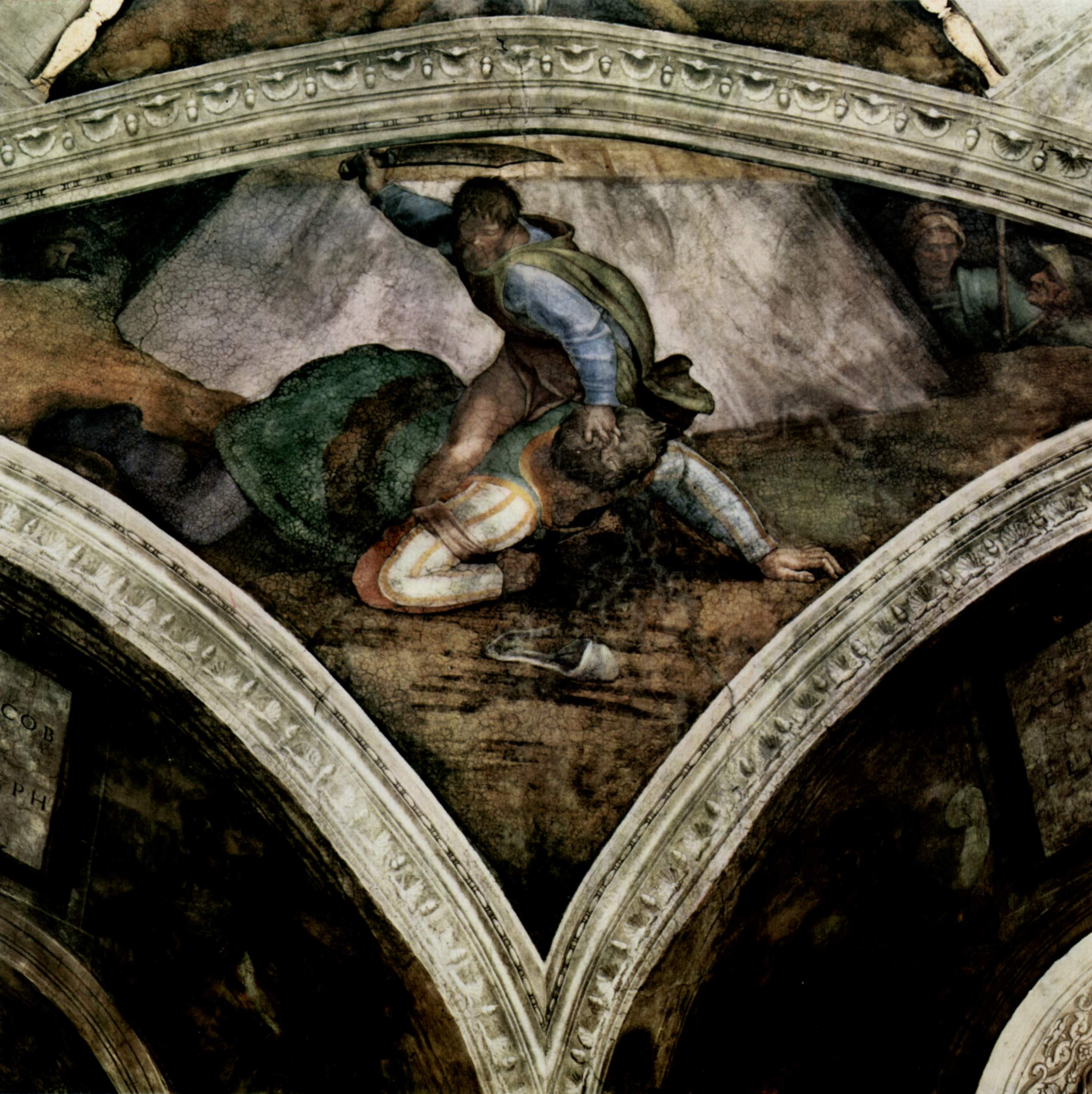 2536x2540 Filemichelangelo Buonarroti 025.jpg - David And Goliath Michelangelo Painting