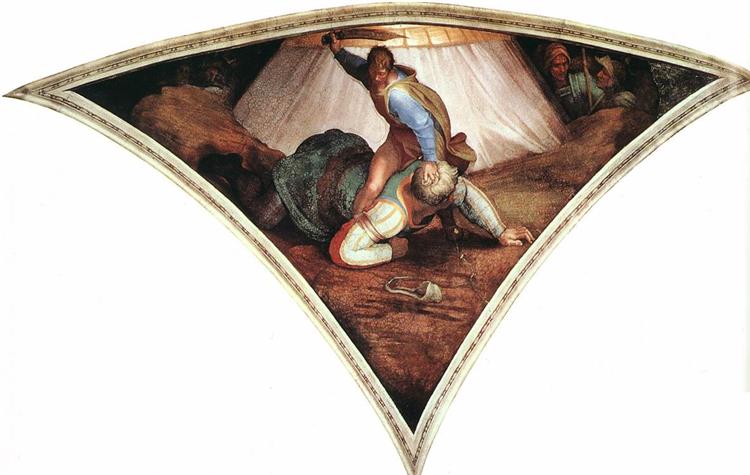 750x475 Sistine Chapel Ceiling David And Goliath, 1509 - David And Goliath Michelangelo Painting