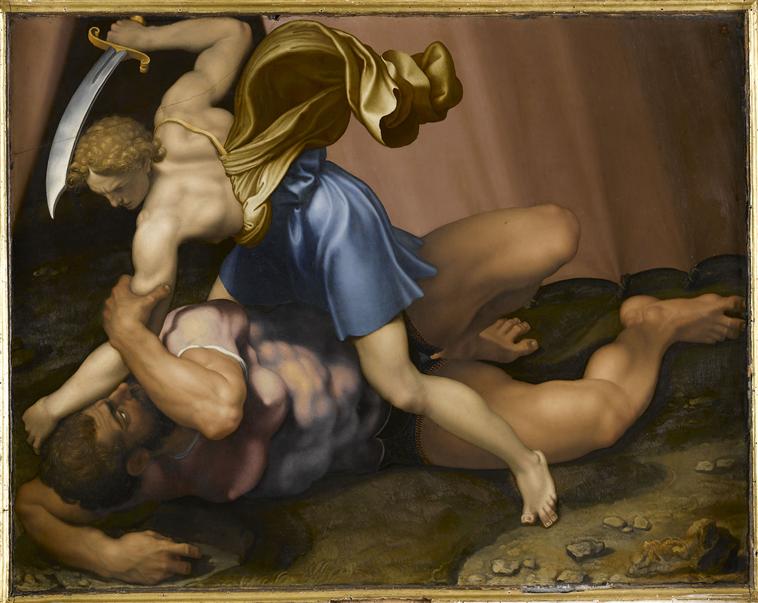 758x603 The Battle Of David And Goliath A Painting In The Louvre - David And Goliath Painting