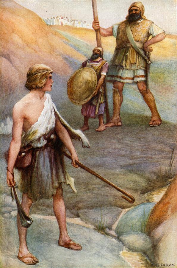 595x900 David And Goliath Paintings Fine Art America - David And Goliath Painting By Michelangelo