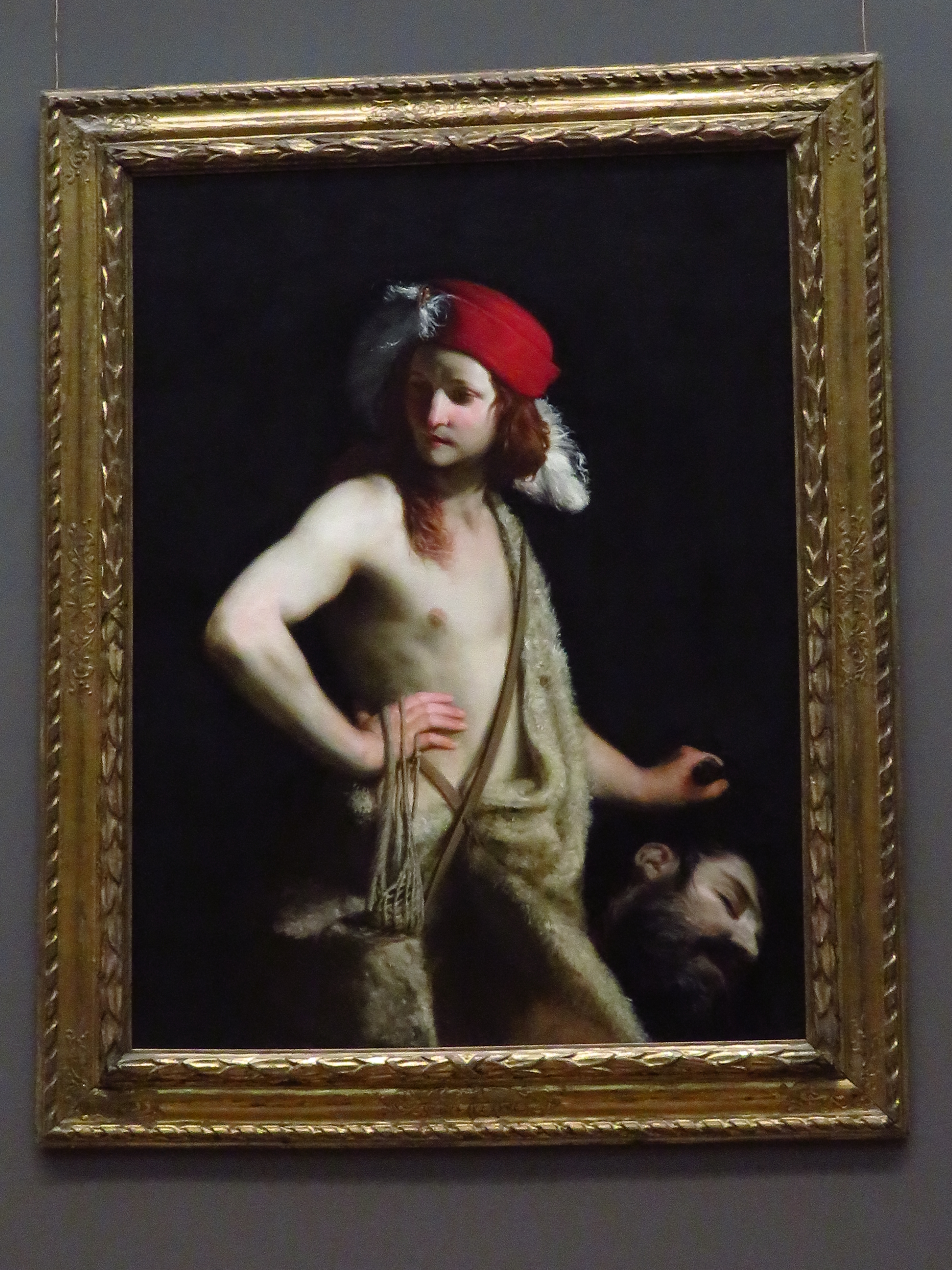 3888x5184 Baroque Nipple (David Amp Goliath) (Guido Cagnacci) Jewish - David And Goliath Painting By Michelangelo