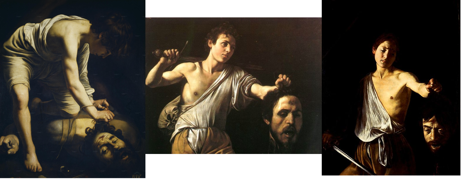 1566x608 King David Symbol Of Perfection And Justice Caravaggista - David And Goliath Painting Caravaggio