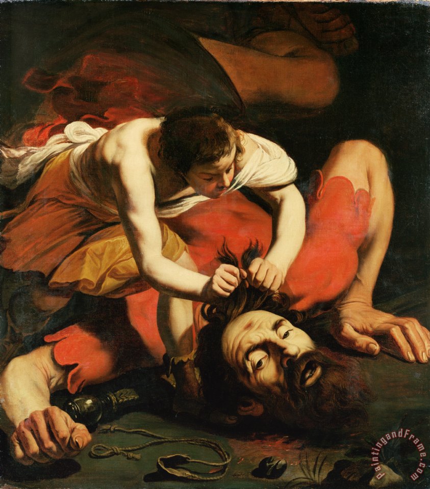 843x960 Michelangelo Caravaggio David With The Head Of Goliath Painting - David And Goliath Painting Caravaggio