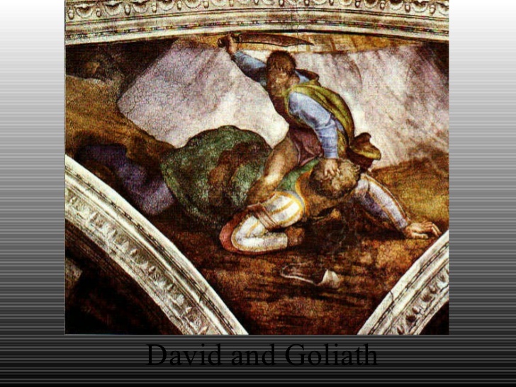 728x546 Paintings Of Michealangelo - David And Goliath Painting Michelangelo