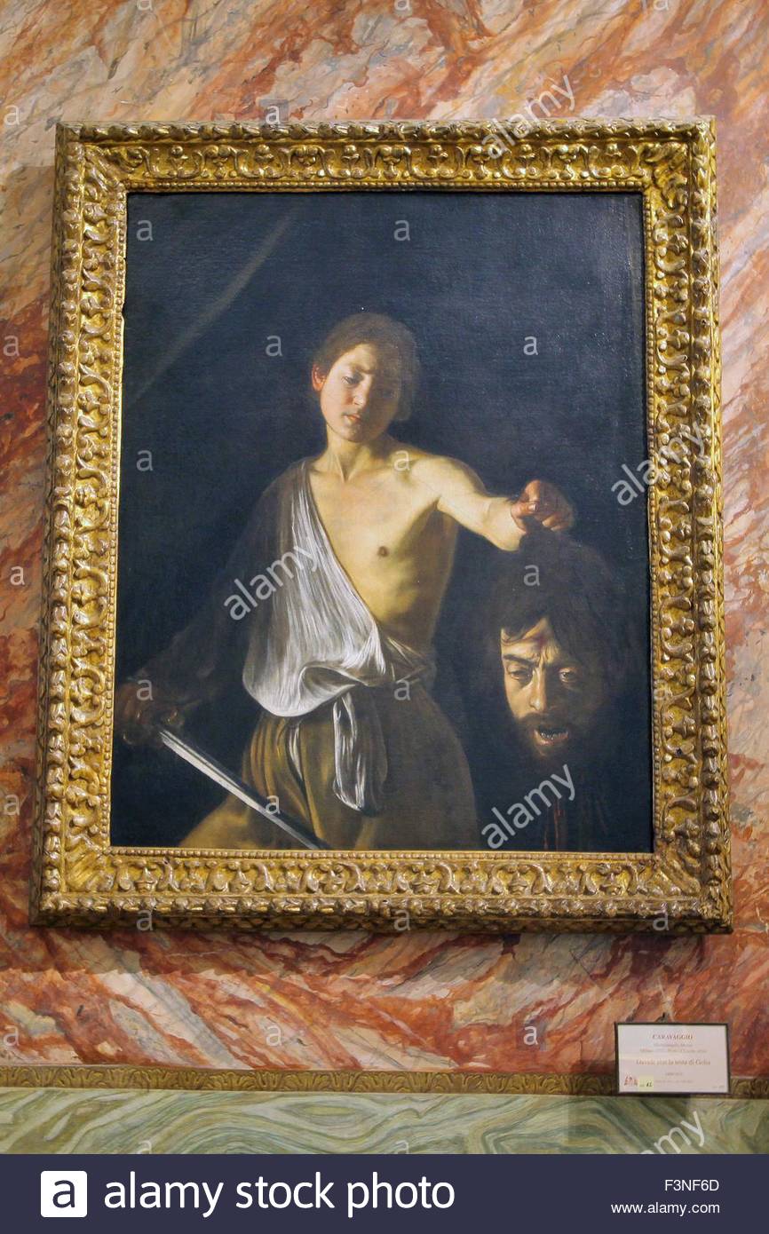 866x1390 Rome, Italy. 16th July, 2015. The Painting - David And Goliath Painting Michelangelo