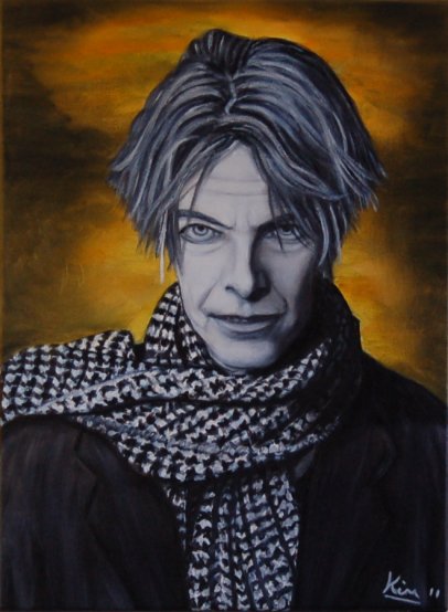 406x554 Oil Painting Gt Enigma ( David Bowie ) - David Bowie Painting
