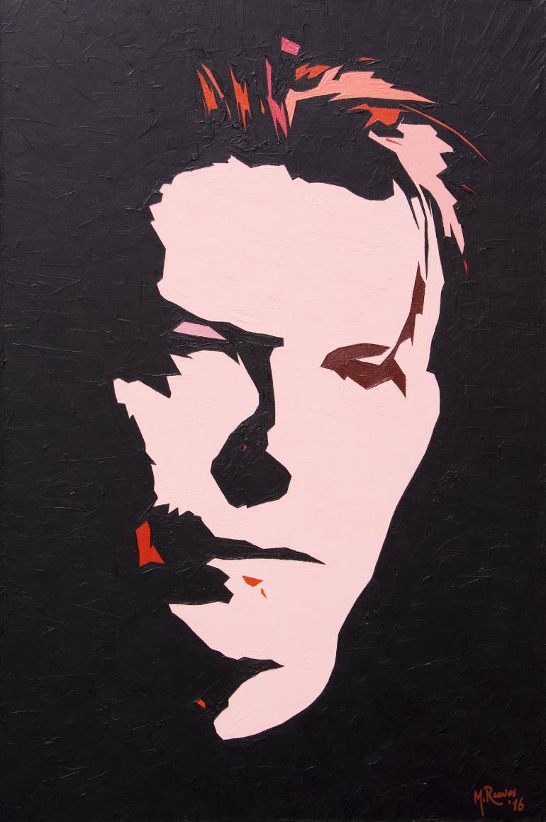 770x1159 Saatchi Art Portrait Of David Bowie Painting By Mark Reeves - David Bowie Painting