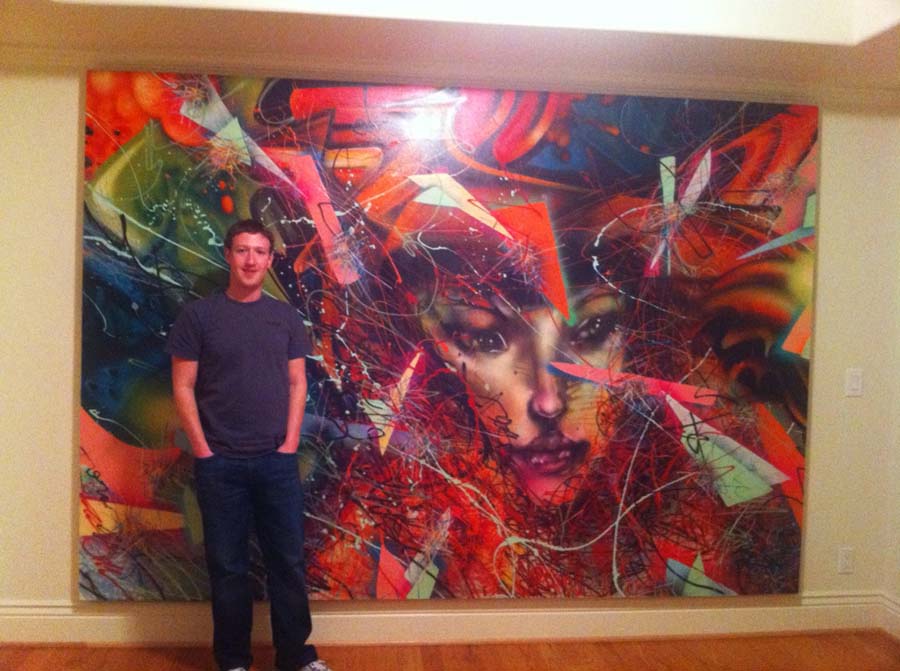 900x671 Mark Zuckerberg Gets His Commissioned David Choe Painting David Choe - David Choe Painting