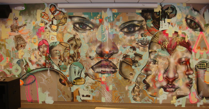 855x447 Biography Of David Choe Widewalls - David Choe Painting