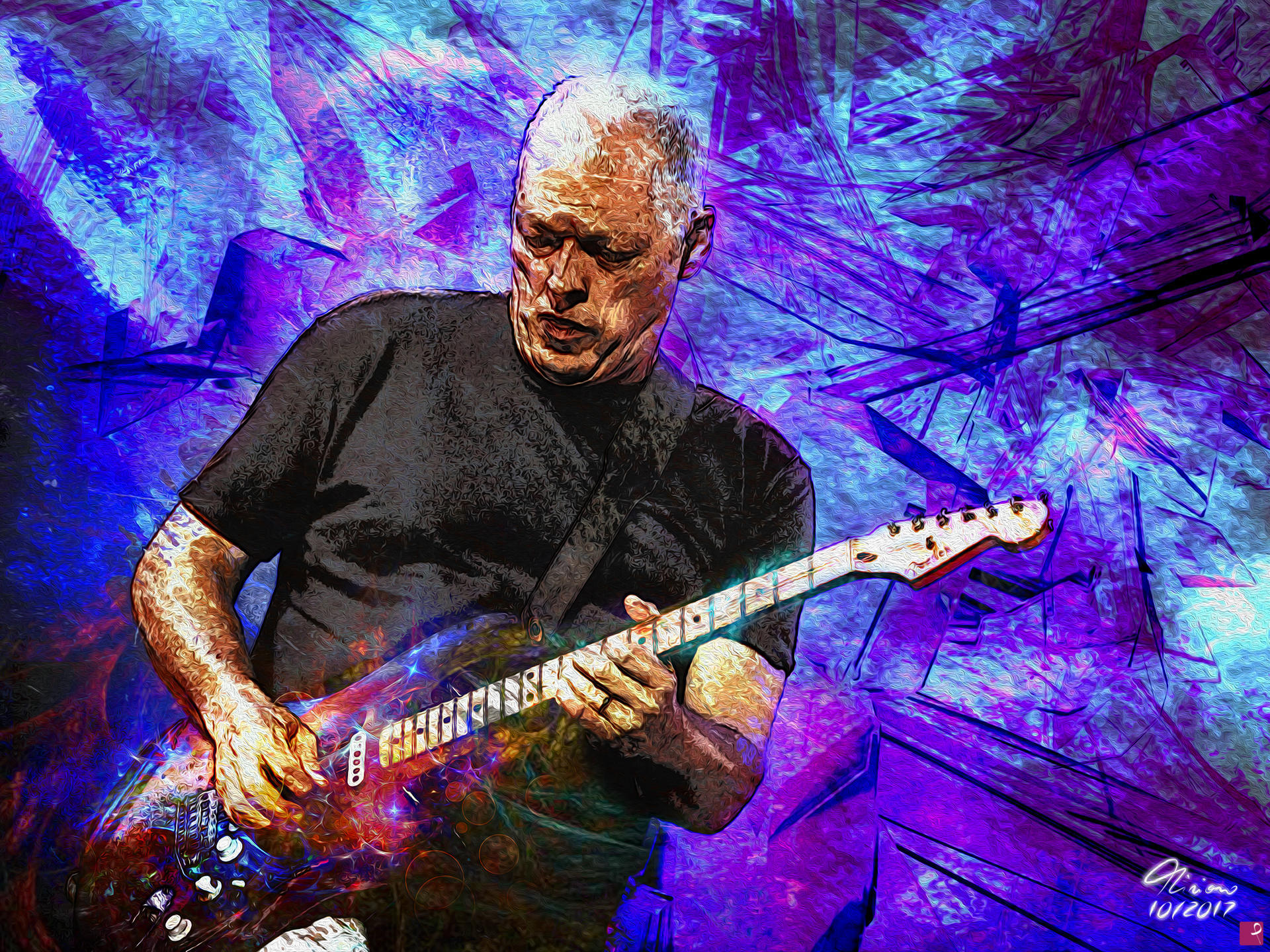 1920x1440 Sale Painting - David Gilmour Painting
