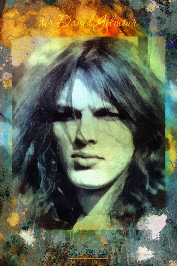 582x870 Sir David Gilmour Fan Art Portrait - David Gilmour Painting