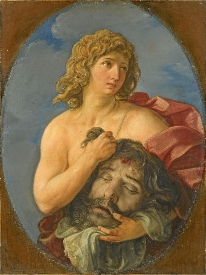675x900 David With The Head Of Goliath Painting By Giovanni Andrea Sirani - David Goliath Painting