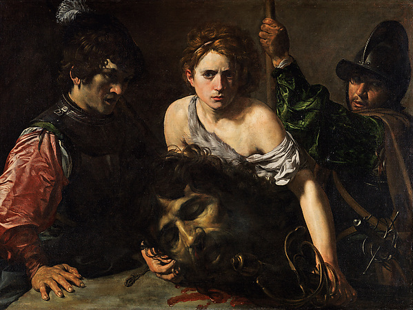 599x449 Valentin De Boulogne David With The Head Of Goliath The Met - David Goliath Painting