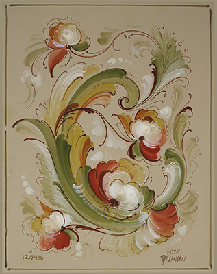317x400 Module 3 Norwegian Rosemaling Class - David Jansen Painting Videos