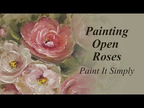 480x360 Painting Open Roses Paint It Simply - David Jansen Painting Videos