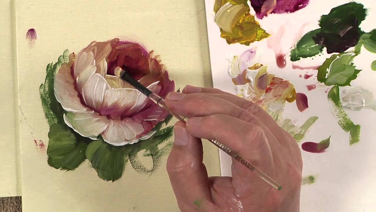 1280x720 Painting Tapestry Flowers Tapestry Of Strokes Book Video 1 - David Jansen Painting Videos