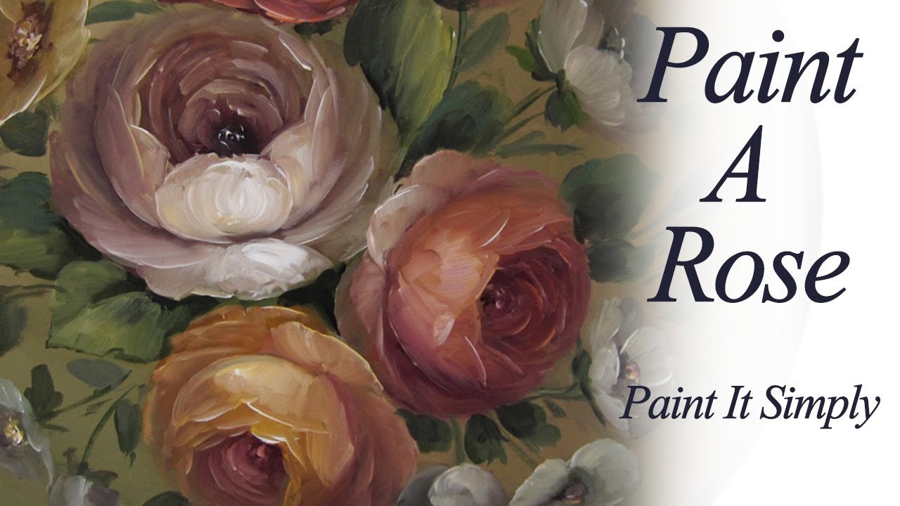 1280x720 Painting A Simple Rose Box - David Jansen Painting Videos