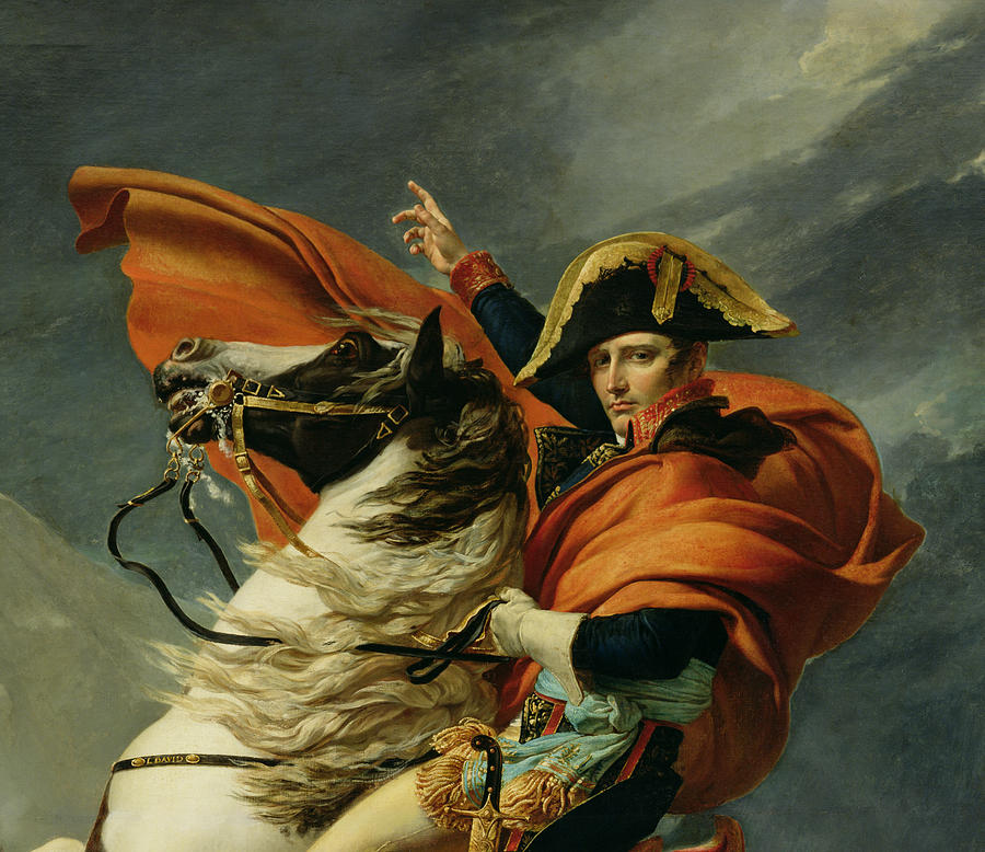 900x778 Napoleon Crossing The Alps On 20th May 1800 Painting By Jacques - David Painting