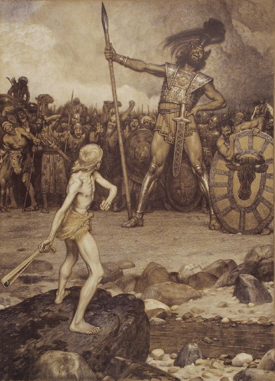 561x777 David And Goliath Painting - David Vs Goliath Painting