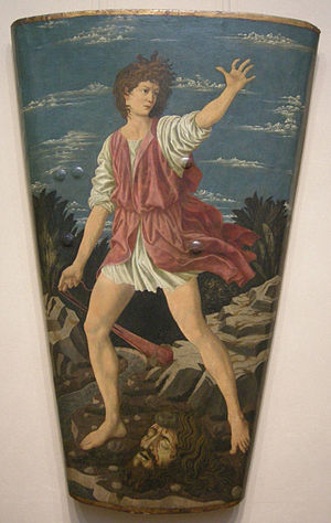 300x474 David With The Head Of Goliath (Castagno) - David With The Head Of Goliath Painting