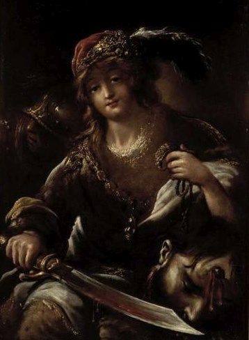 358x488 David With The Head Of Goliath Painting Claude Vignon Oil Paintings - David With The Head Of Goliath Painting