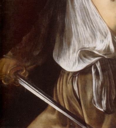 395x435 Epph Caravaggio's David With The Head Of Goliath (1610) - David With The Head Of Goliath Painting