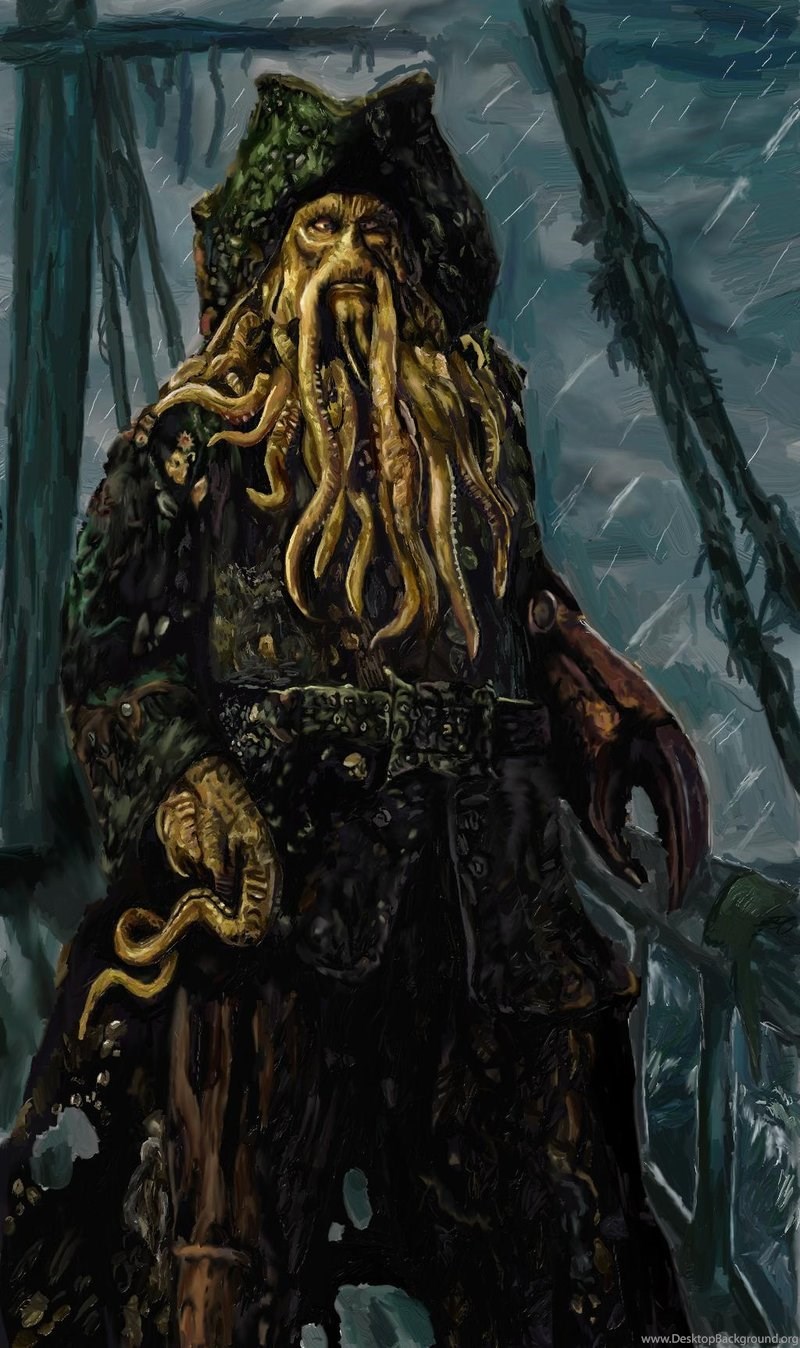 800x1348 Davy Jones Painting By Pc Chipmunk On Desktop Background - Davy Jones Painting