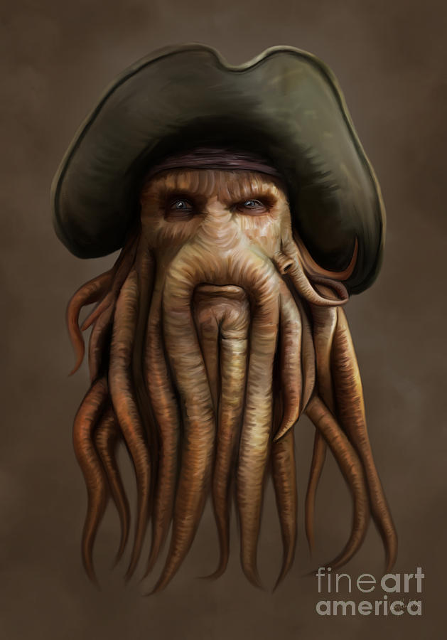 629x900 Davy Jones Painting By Ivan Pawluk - Davy Jones Painting